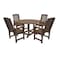 Highwood Usa Lehigh 5pc Round Outdoor Patio Furniture Dining Set AD-DNL48-ACE - alternate 1
